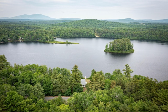 302 Spring St, Brownfield, ME 04010 - aerial view of a water and mountain view