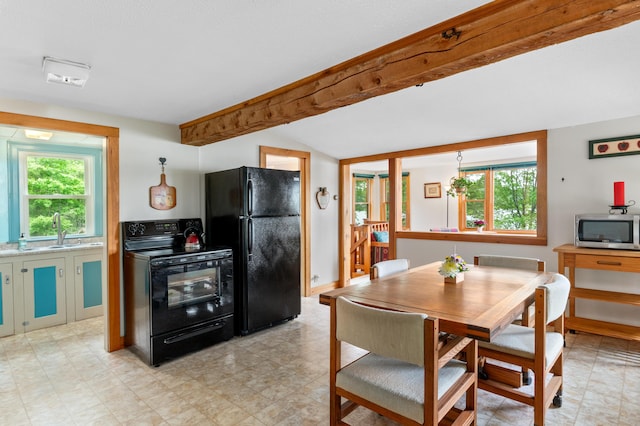 302 Spring St, Brownfield, ME 04010 - dining area featuring healthy amount of natural light