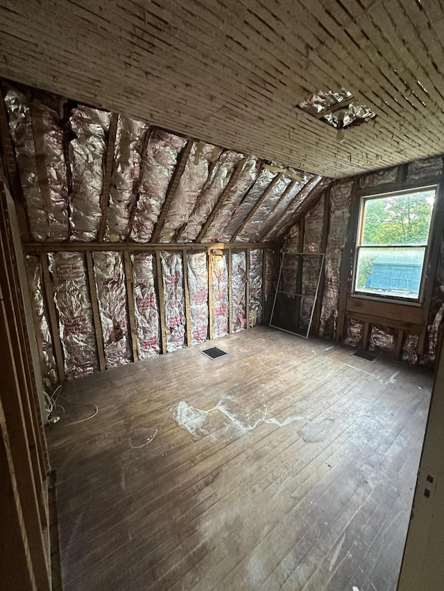8 Lincoln St, Millinocket, ME 04462 - view of unfinished attic