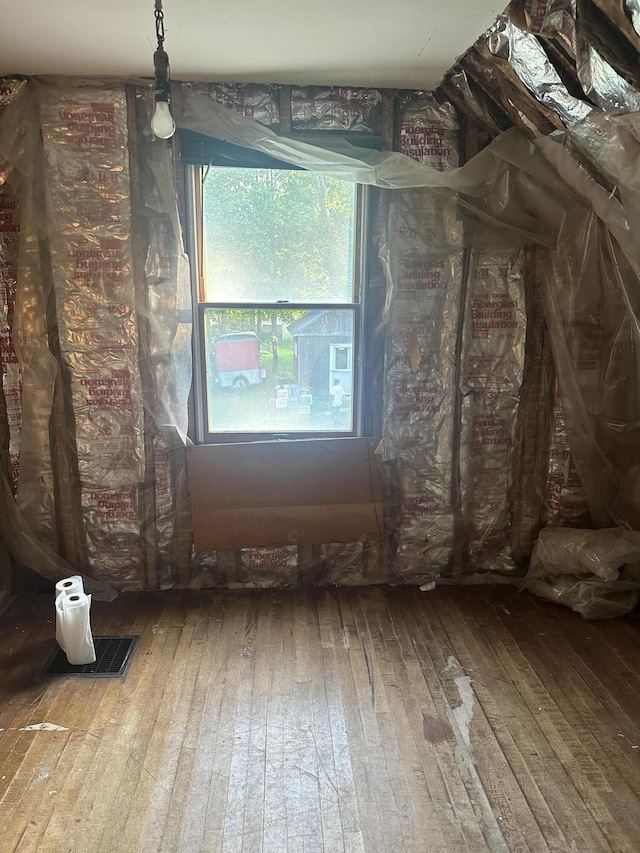8 Lincoln St, Millinocket, ME 04462 - misc room with hardwood / wood-style floors