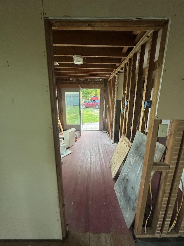 8 Lincoln St, Millinocket, ME 04462 - misc room featuring hardwood / wood-style flooring