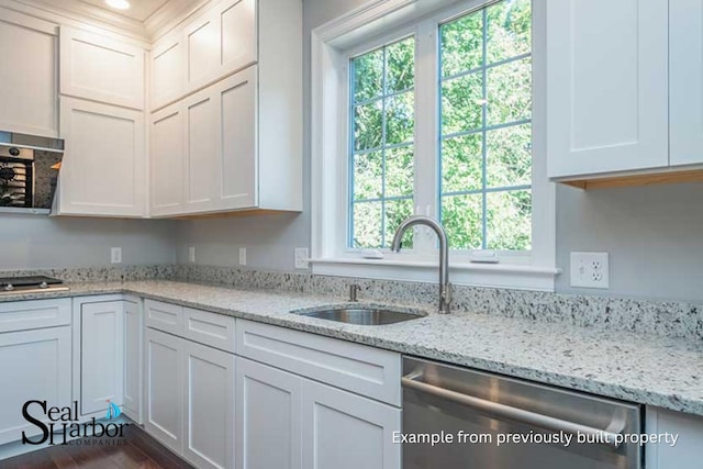 11 Clam Ln Unit B, Wells, ME 04090 - kitchen featuring dishwasher, plenty of natural light, and white cabinetry
