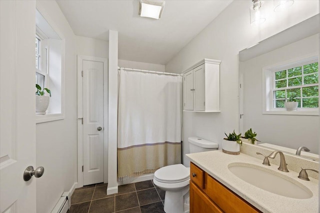 22 Fox Run Rd, Gray, ME 04039 - full bath with vanity, tile patterned floors, and a shower with shower curtain