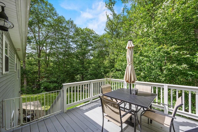 22 Fox Run Rd, Gray, ME 04039 - deck featuring outdoor dining area