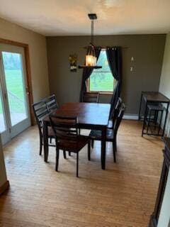 396 E Ridge Rd, Mars Hill, ME 04758 - dining space featuring baseboards