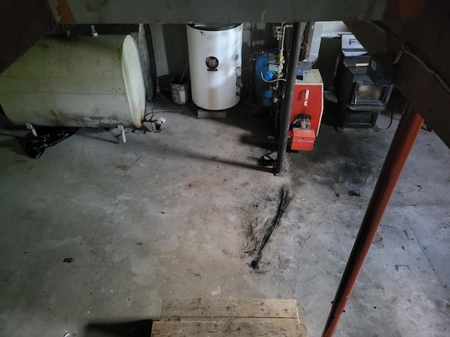 396 E Ridge Rd, Mars Hill, ME 04758 - detailed view of oil tank and water heater