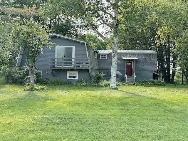 235 S Reynolds Rd, Winslow, ME 04901 - view of front of property with a front yard and entry steps