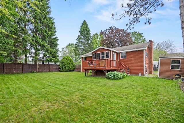 182 Myrtle St, Westbrook, ME 04092 - back of property with a deck