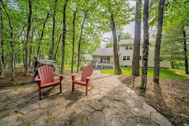 82 Eaton Ridge Dr, Holden, ME 04429 - view of patio / terrace with a wooden deck