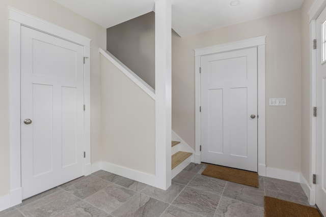 24 Varney Mill Rd Unit 3, Windham, ME 04062 - foyer featuring baseboards and stairs