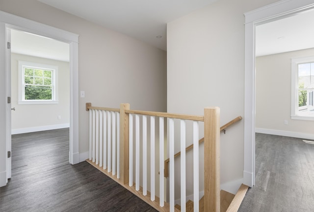 24 Varney Mill Rd Unit 3, Windham, ME 04062 - hallway featuring an upstairs landing, wood finished floors, and plenty of natural light