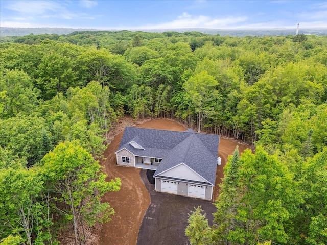 18 Crestwood Dr, Orrington, ME 04474 - view of subject property with a heavily wooded area
