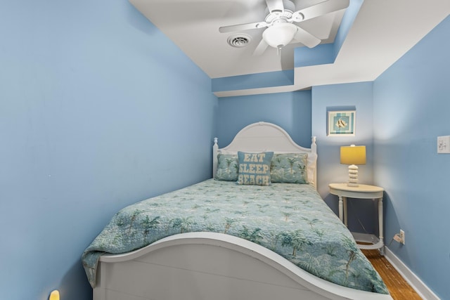 265 Nubble Rd, York, ME 03909 - bedroom featuring wood finished floors and a ceiling fan