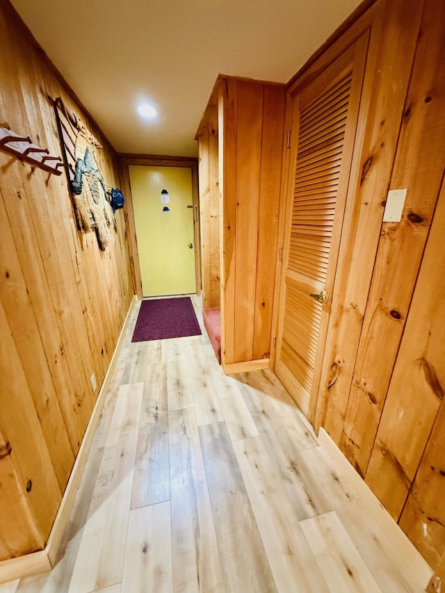 705 Webber St Unit 3, Carrabassett Valley, ME 04947 - doorway featuring wood walls and wood finished floors