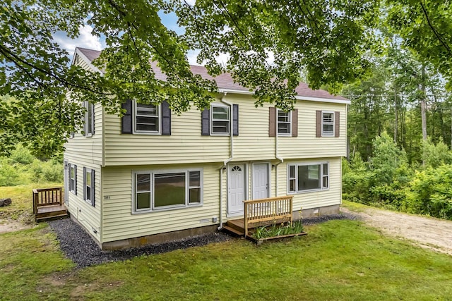 290 Gray Rd, Windham, ME 04062 - view of front facade featuring a front yard and a shingled roof