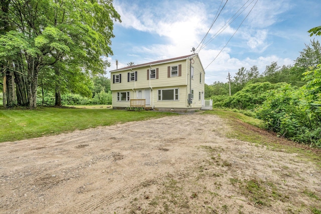 290 Gray Rd, Windham, ME 04062 - colonial house featuring driveway and a front yard