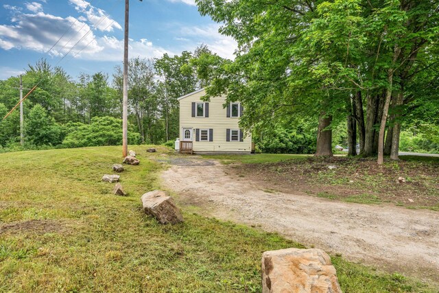290 Gray Rd, Windham, ME 04062 - view of front of home featuring driveway and a front lawn