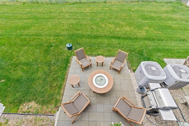 180 E Grand Ave Unit 3, Old Orchard Beach, ME 04064 - view of green lawn with a patio area