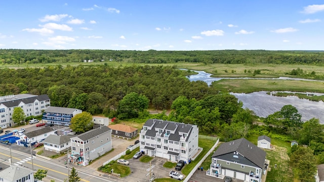 180 E Grand Ave Unit 3, Old Orchard Beach, ME 04064 - bird's eye view of a heavily wooded area and a large body of water