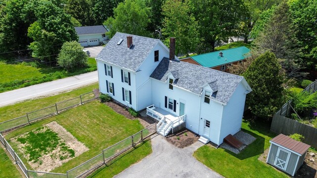 11 Gardner Ave, Machias, ME 04654 - view from above of property