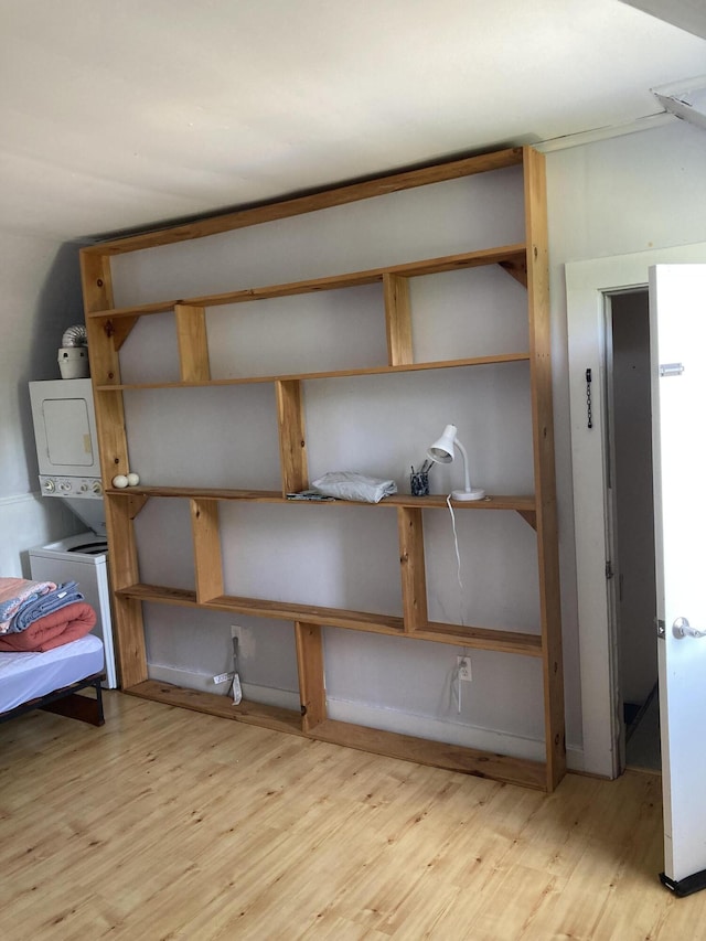 11 Gardner Ave, Machias, ME 04654 - storage featuring stacked washer and clothes dryer