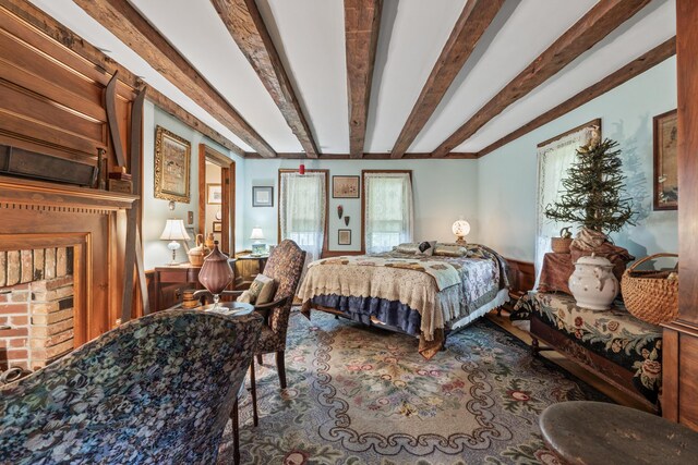 507 Ford Quint Rd, North Berwick, ME 03906 - bedroom with beamed ceiling