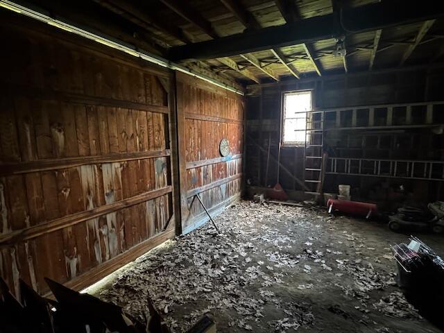 22 Easy St, Canaan, ME 04924 - miscellaneous room featuring a garage
