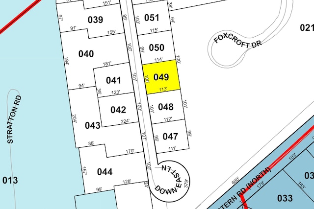 24 Down E Ln, Scarborough, ME 04074 - map of parcels