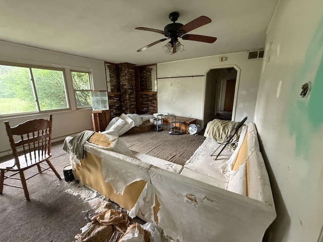 13 Mount Desert Dr, Bangor, ME 04401 - bedroom featuring a ceiling fan