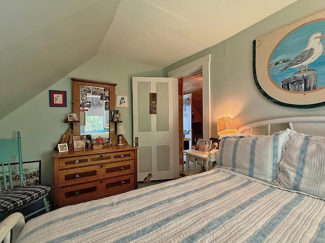 99 Huddle Rd, Bristol, ME 04554 - bedroom featuring vaulted ceiling