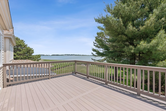 22 Channel Cove Ln, Biddeford, ME 04005 - wooden terrace featuring a water view
