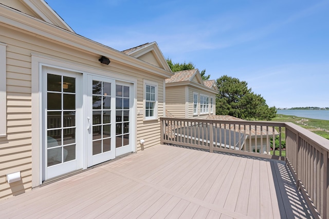 22 Channel Cove Ln, Biddeford, ME 04005 - wooden terrace featuring a water view