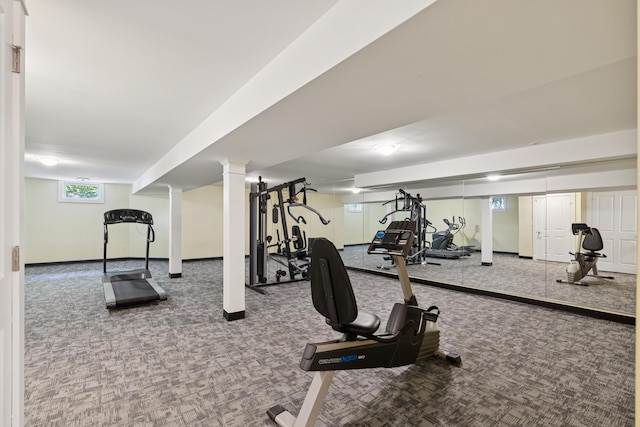22 Channel Cove Ln, Biddeford, ME 04005 - gym with carpet flooring and baseboards