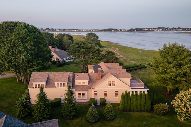 22 Channel Cove Ln, Biddeford, ME 04005 - view from above of property with a nearby body of water