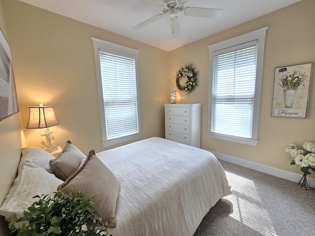 1 Old County Rd Unit 140, Wells, ME 04090 - carpeted bedroom featuring baseboards and a ceiling fan
