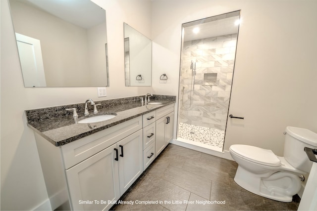 5 Whitetail St, Belfast, ME 04915 - bathroom with double vanity and a tile shower