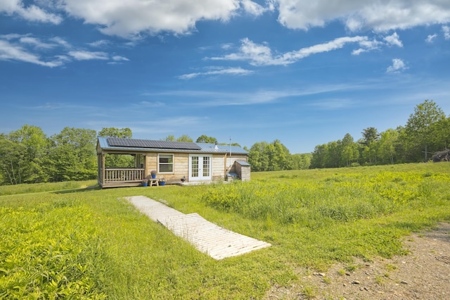 1535 Bailey Rd, Knox, ME 04986 - view of yard with french doors