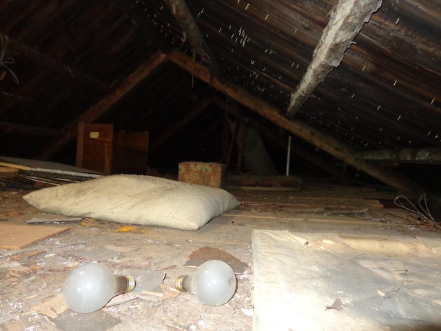 1089 Maplewood Rd, Newfield, ME 04095 - view of unfinished attic