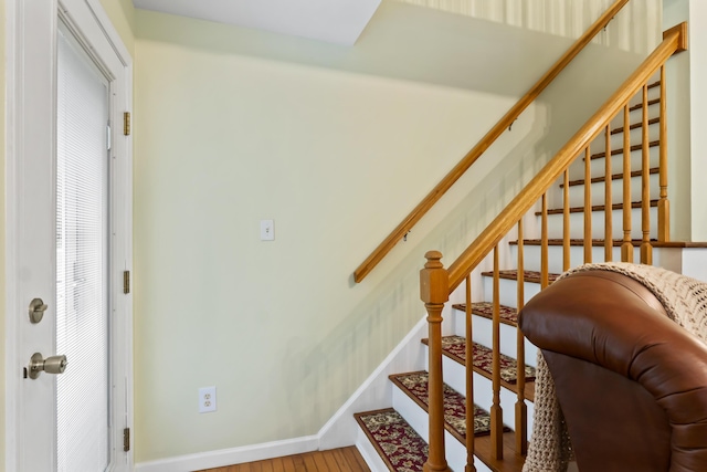 47 Double M Ln, Woolwich, ME 04579 - stairway featuring baseboards