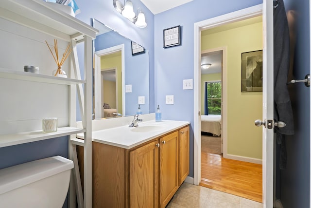 47 Double M Ln, Woolwich, ME 04579 - ensuite bathroom featuring vanity and tile patterned flooring