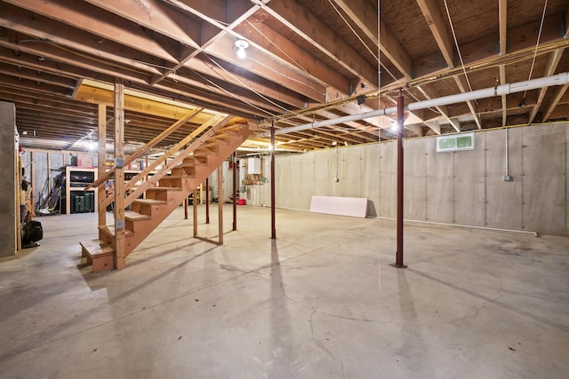 47 Double M Ln, Woolwich, ME 04579 - below grade area featuring stairs