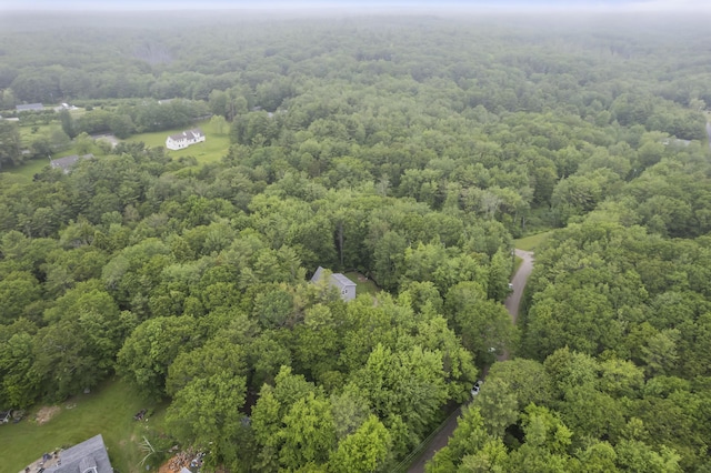 47 Double M Ln, Woolwich, ME 04579 - aerial view of property's location with a heavily wooded area
