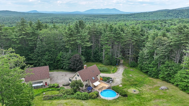 370 Center Conway Rd, Brownfield, ME 04010 - view from above of property featuring mountains