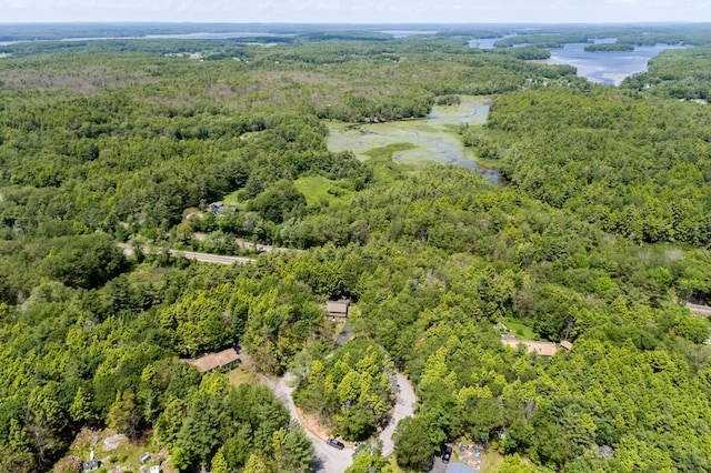 9 Kennebec Cir, Bath, ME 04530 - aerial view of property's location featuring a forest and a nearby body of water