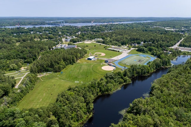 9 Kennebec Cir, Bath, ME 04530 - aerial view of a large body of water