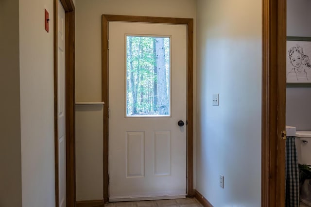 9 Kennebec Cir, Bath, ME 04530 - doorway to outside with baseboards