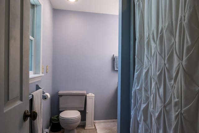 9 Kennebec Cir, Bath, ME 04530 - bathroom with toilet and curtained shower