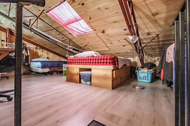 41 Dundee Rd, Albany Twp, ME 04217 - additional living space with wood finished floors, vaulted ceiling, and wood ceiling