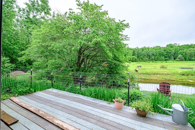 41 Dundee Rd, Albany Twp, ME 04217 - view of wooden deck