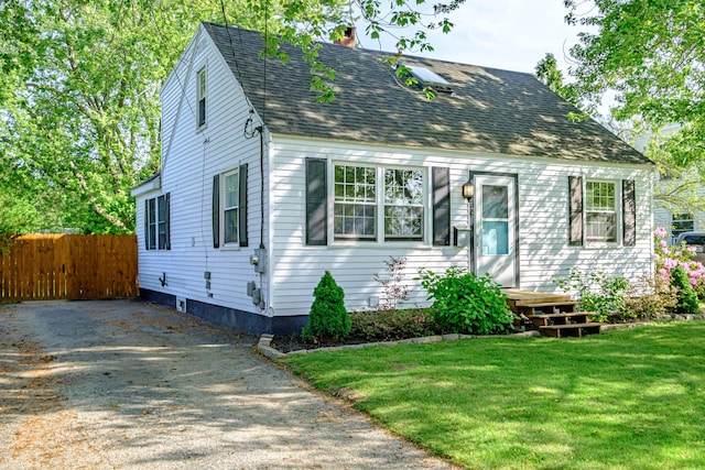 52 Mckinley St, South Portland, ME 04106 - cape cod house with a chimney and a shingled roof